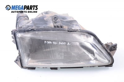 Headlight for Peugeot 306 1.4, 75 hp, hatchback, 5 doors, 1993, position: right