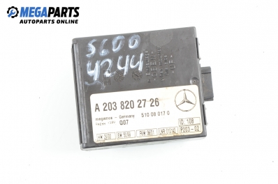 Anti theft alarm lock for Mercedes-Benz S-Class W220 6.0, 367 hp automatic, 2001 № A 203 820 27 26