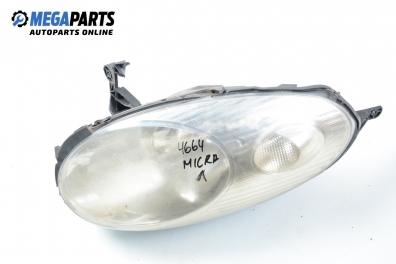 Headlight for Nissan Micra (K12) 1.4 16V, 88 hp, hatchback, 5 doors, 2005, position: left