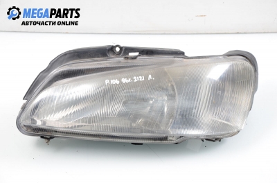 Headlight for Peugeot 106 1.4, 69 hp, 3 doors, 1996, position: left