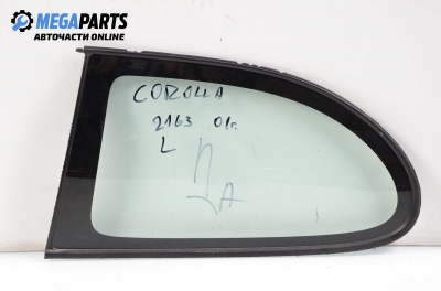 Vent window for Toyota Corolla 1.6, 110 hp, hatchback, 3 doors, 1999, position: rear - left