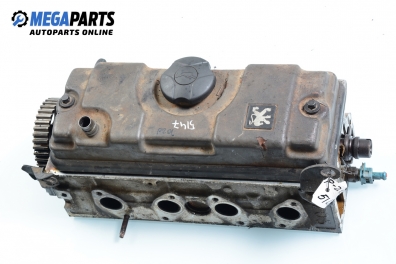 Engine head for Peugeot 206 1.4, 75 hp, hatchback, 3 doors, 2002