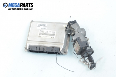 ECU incl. ignition key and immobilizer for Nissan Almera Tino 2.2 Di, 115 hp, 2001 № Bosch 0 281 010 718