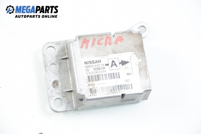 Airbag module for Nissan Micra (K12) 1.4 16V, 88 hp, hatchback, 2005 № Bosch 0 285 001 474