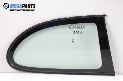 Vent window for Toyota Corolla 1.6, 110 hp, hatchback, 3 doors, 1999, position: right