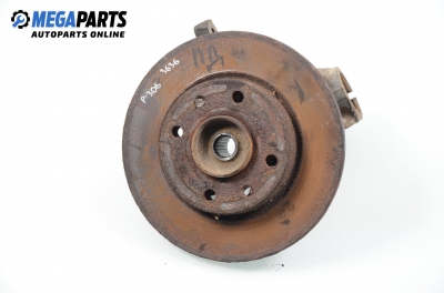 Knuckle hub for Peugeot 306 1.4, 75 hp, hatchback, 5 doors, 1997, position: front - right