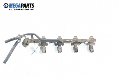 Fuel rail with injectors for Nissan Micra (K11) 1.0 16V, 54 hp, 3 doors automatic, 1996