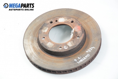 Brake disc for Kia Sorento 2.5 CRDi, 163 hp automatic, 2006, position: front