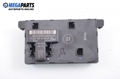 Steuermodul tür für Mercedes-Benz C-Klasse 203 (W/S/CL) 2.0 Kompressor, 163 hp, coupe, 2001, position: rechts № A 203 820 64 26