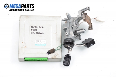 ECU incl. ignition key for Mazda 626 1.8, 105 hp, sedan, 1996 № E2T86181M