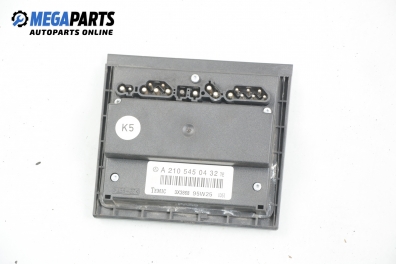 AC control module for Mercedes-Benz E-Class 210 (W/S) 2.0, 136 hp, sedan automatic, 1995 № A 210 545 04 32