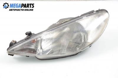 Headlight for Peugeot 206 1.4, 75 hp, hatchback, 3 doors, 2003, position: left