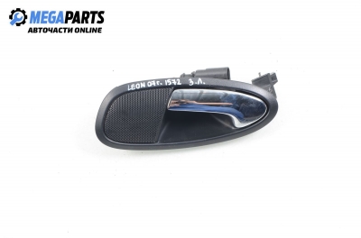 Inner handle for Seat Leon 1.4 16V, 86 hp, hatchback, 5 doors, 2007, position: rear - left