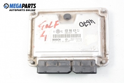 ECU pentru Volkswagen Golf IV 1.9 TDI, 115 cp, hatchback, 5 uși, 1999 № Bosch 0 281 010 302