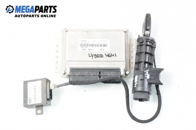 ECU incl. ignition key and immobilizer for Lancia Lybra 2.4 JTD, 150 hp, sedan, 2002 № Bosch 0 281 010 743