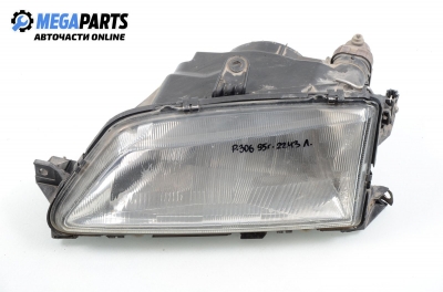 Headlight for Peugeot 306 1.4, 75 hp, hatchback, 5 doors, 1995, position: left