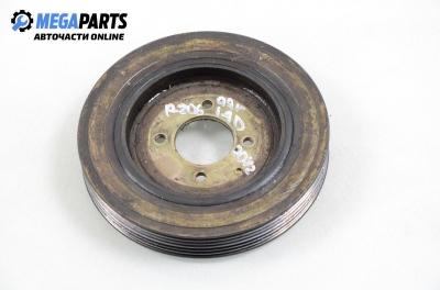 Damper pulley for Peugeot 206 1.9 D, 69 hp, 3 doors, 1999