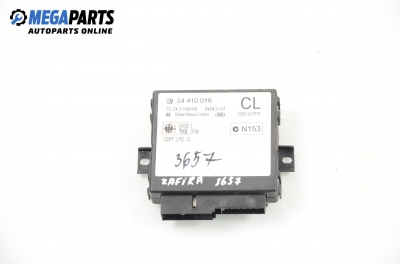 Central lock module for Opel Zafira A 1.6 16V, 101 hp, 2000 № GM 24 410 018