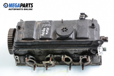 Engine head for Peugeot 306 1.6, 89 hp, hatchback, 3 doors, 1994