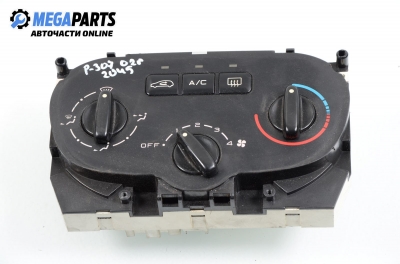 Air conditioning panel for Peugeot 307 2.0 HDI, 90 hp, hatchback, 5 doors, 2002