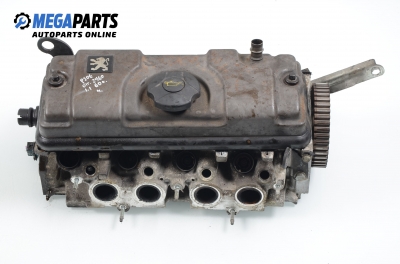 Engine head for Peugeot 206 1.1, 60 hp, hatchback, 3 doors, 2001