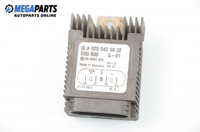 Radiator fan relay for Mercedes-Benz E-Class 210 (W/S) 2.2 CDI, 143 hp, sedan automatic, 1999 № A 025 545 59 32