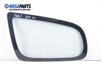 Vent window for Toyota Yaris 1.3 16V, 86 hp, hatchback, 3 doors, 2002, position: rear - left