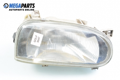 Headlight for Volkswagen Golf III 1.4, 60 hp, 3 doors, 1992, position: right Hella