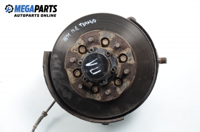 Knuckle hub for Nissan Terrano II (R20) 2.7 TD, 101 hp, 5 doors, 2000, position: front - left