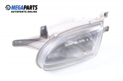 Headlight for Hyundai Accent 1.3, 75 hp, sedan, 1998, position: left