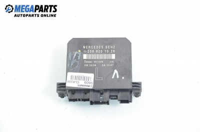 Door module for Mercedes-Benz CLK-Class 208 (C/A) 2.0 Kompressor, 192 hp, coupe automatic, 1999, position: left № A 208 820 15 26