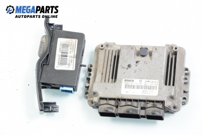 ECU mit leser und karte für Renault Laguna II (X74) 1.9 dCi, 120 hp, combi, 2005 № Bosch 0 281 011 723