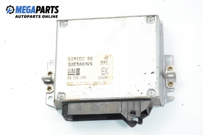 ECU for Opel Vectra B 2.0 16V, 136 hp, hatchback, 2000 № GM 09 153 240 / Siemens 5WK9 064