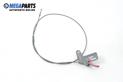 Bonnet release cable for Fiat Punto 1.9 JTD, 80 hp, hatchback, 2000