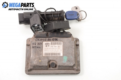 ECU incl. ignition key and immobilizer for Fiat Bravo 1.6 16V, 103 hp, 2000 № IAW 49F.89