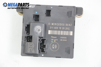 Door module for Mercedes-Benz E-Class 211 (W/S) 2.2 CDI, 150 hp, sedan automatic, 2004, position: rear - right № A2118201626 03