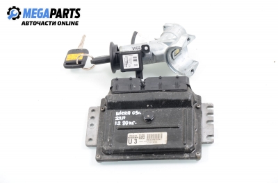 ECU incl. ignition key and immobilizer for Nissan Micra 1.2 16V, 80 hp, 3 doors, 2003 № MEC32-040 F3 3417