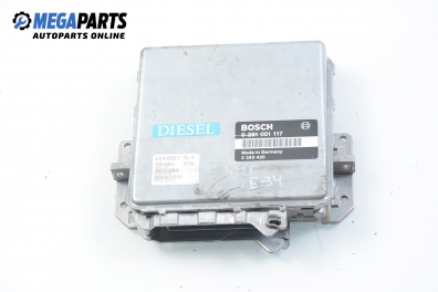 ECU for BMW 5 (E34) 2.5 TDS, 143 hp, sedan, 1992 № Bosch 0 281 001 117