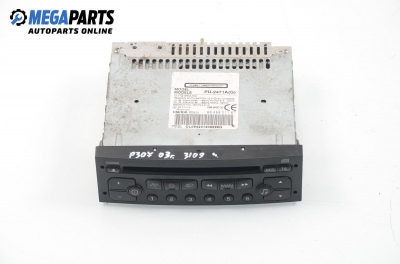 CD player pentru Peugeot 307 2.0 HDI, 107 cp, hatchback, 5 uși, 2003 № 96 488 011 XT