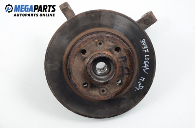 Knuckle hub for Dacia Logan 1.4, 75 hp, sedan, 2006, position: front - right