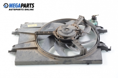 Radiator fan for Mazda 2 1.4 CD, 68 hp, hatchback, 5 doors, 2003