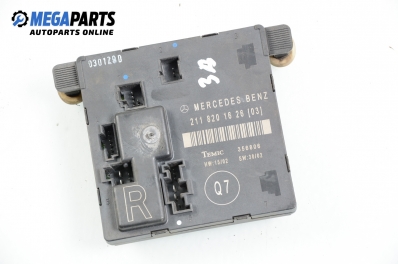 Door module for Mercedes-Benz E-Class 211 (W/S) 2.2 CDI, 150 hp, sedan, 2003, position: rear - right № A 211 820 16 26