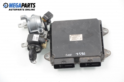 ECU incl. ignition key and immobilizer for Mitsubishi Colt 1.1, 75 hp, hatchback, 5 doors, 2004 № 1860A441