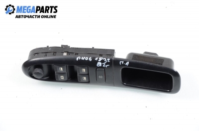 Window and mirror adjustment switch for Peugeot 406 2.0 HDI, 109 hp, station wagon, 2002, position: front - left