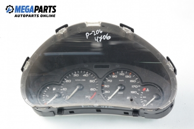 Instrument cluster for Peugeot 206 1.4, 75 hp, hatchback, 3 doors, 2000