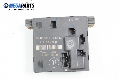 Door module for Mercedes-Benz E-Class 211 (W/S) 2.2 CDI, 150 hp, sedan, 2003, position: rear - left № A 211 820 15 26