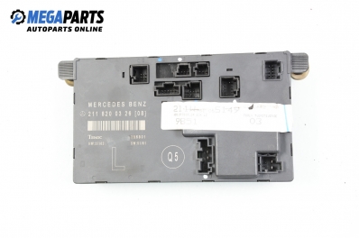 Door module for Mercedes-Benz E-Class 211 (W/S) 2.2 CDI, 150 hp, sedan, 2003, position: front - left № A 211 820 03 26