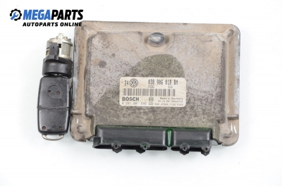 ECU mit zündschlüssel für Volkswagen Golf IV 1.9 TDI, 110 hp, 3 türen, 1999 № Bosch 0 281 001 846