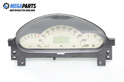 Instrument cluster for Mercedes-Benz A W168 1.6, 102 hp, 5 doors, 1998