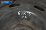 Steel wheels for Peugeot 406 Sedan (08.1995 - 01.2005) 15 inches, width 6 (The price is for the set)